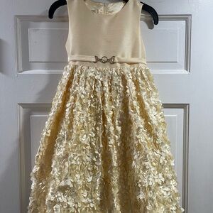 American Princess Cream Floral Dress - Girls - 5Y